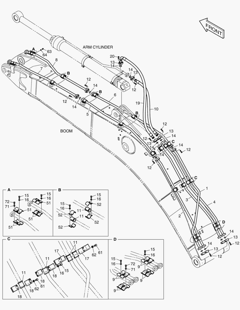 Схема 3151 BOOM PIPING [5032~]