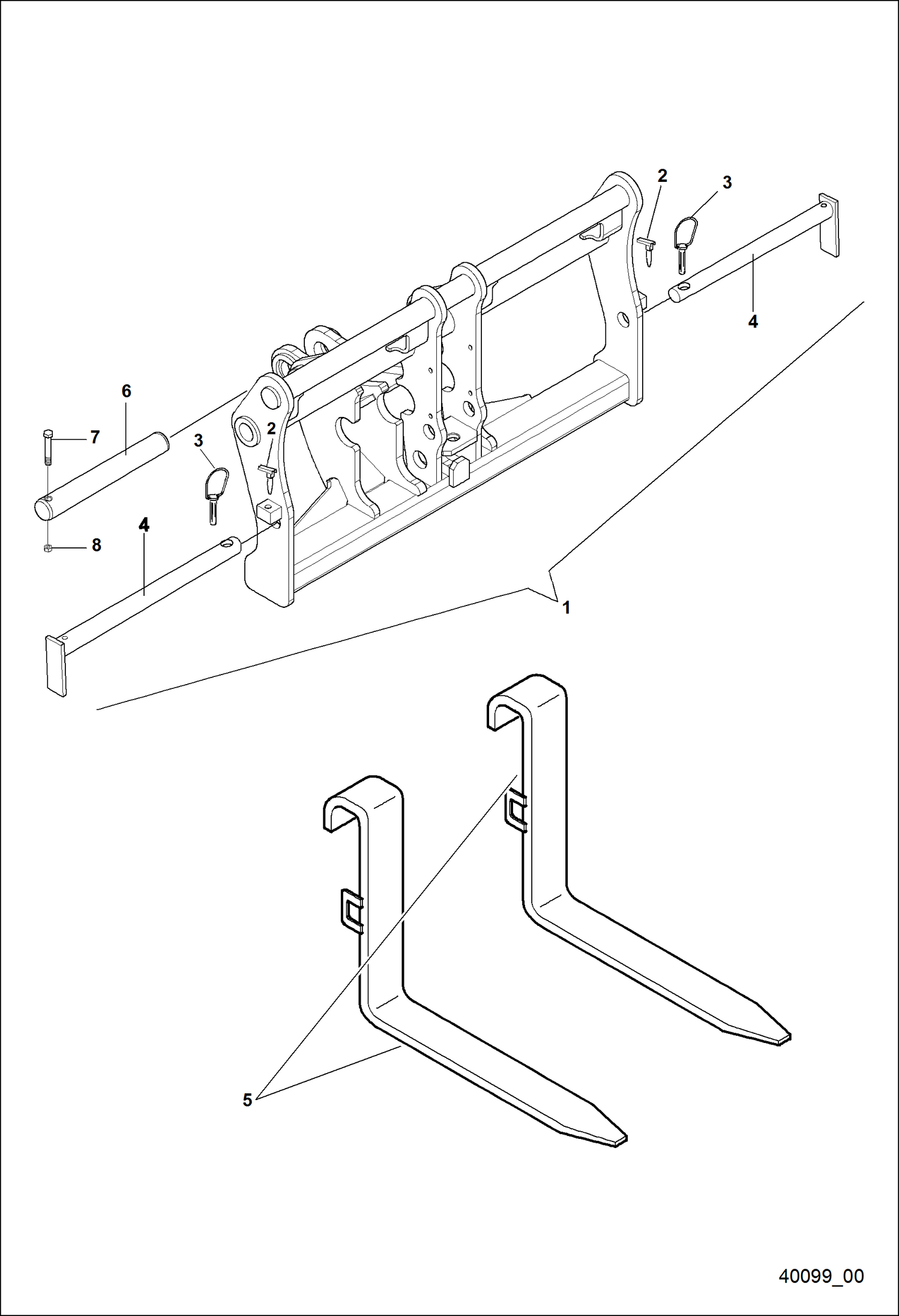 ОСНОВНОЙ ДЕРЖАТЕЛЬ ВИЛ (BUD1065)