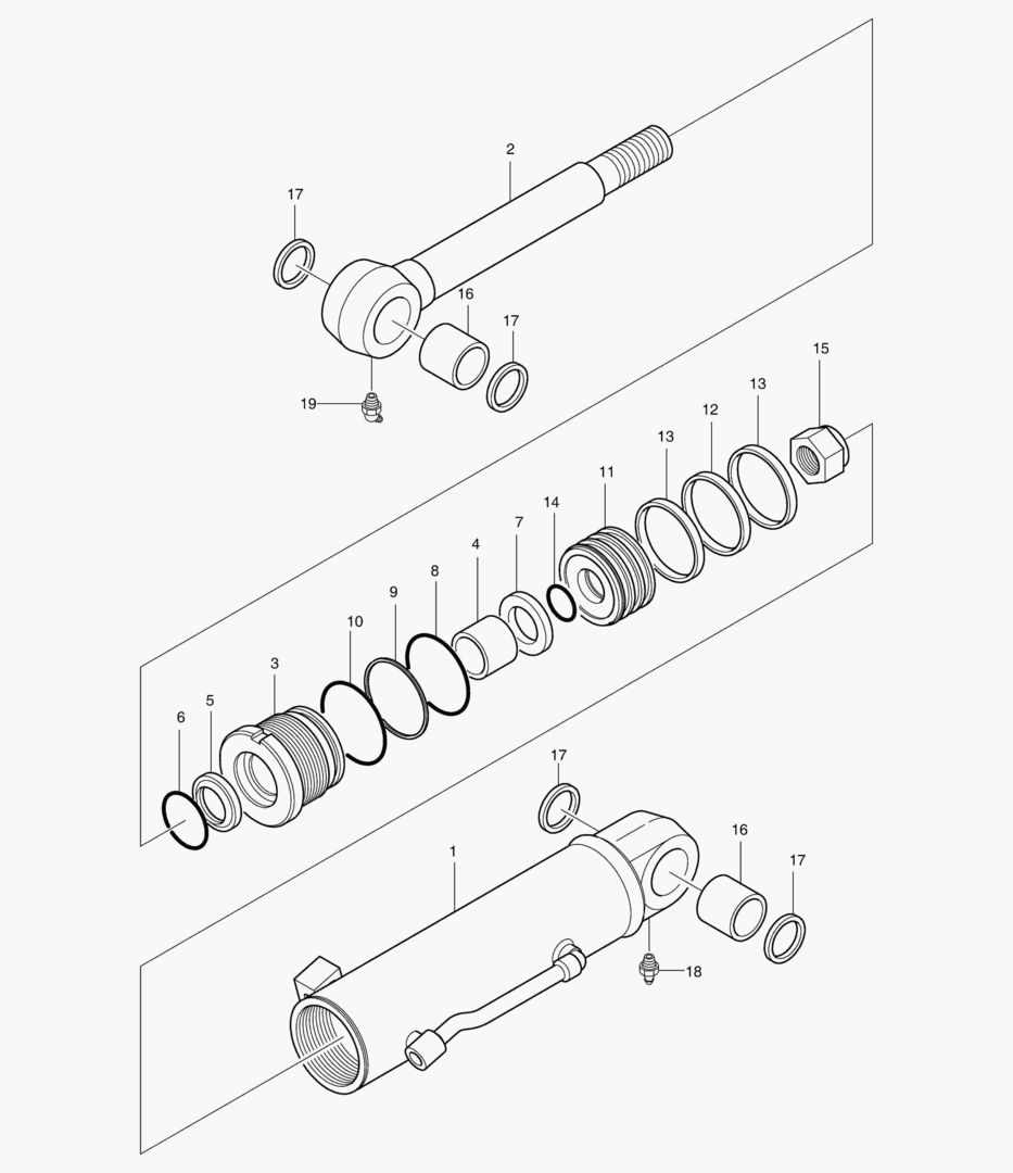 ЦИЛИНДР БУЛЬДОЗЕРА - РЕГУЛИРУЕМАЯ ГУСЕНИЦА