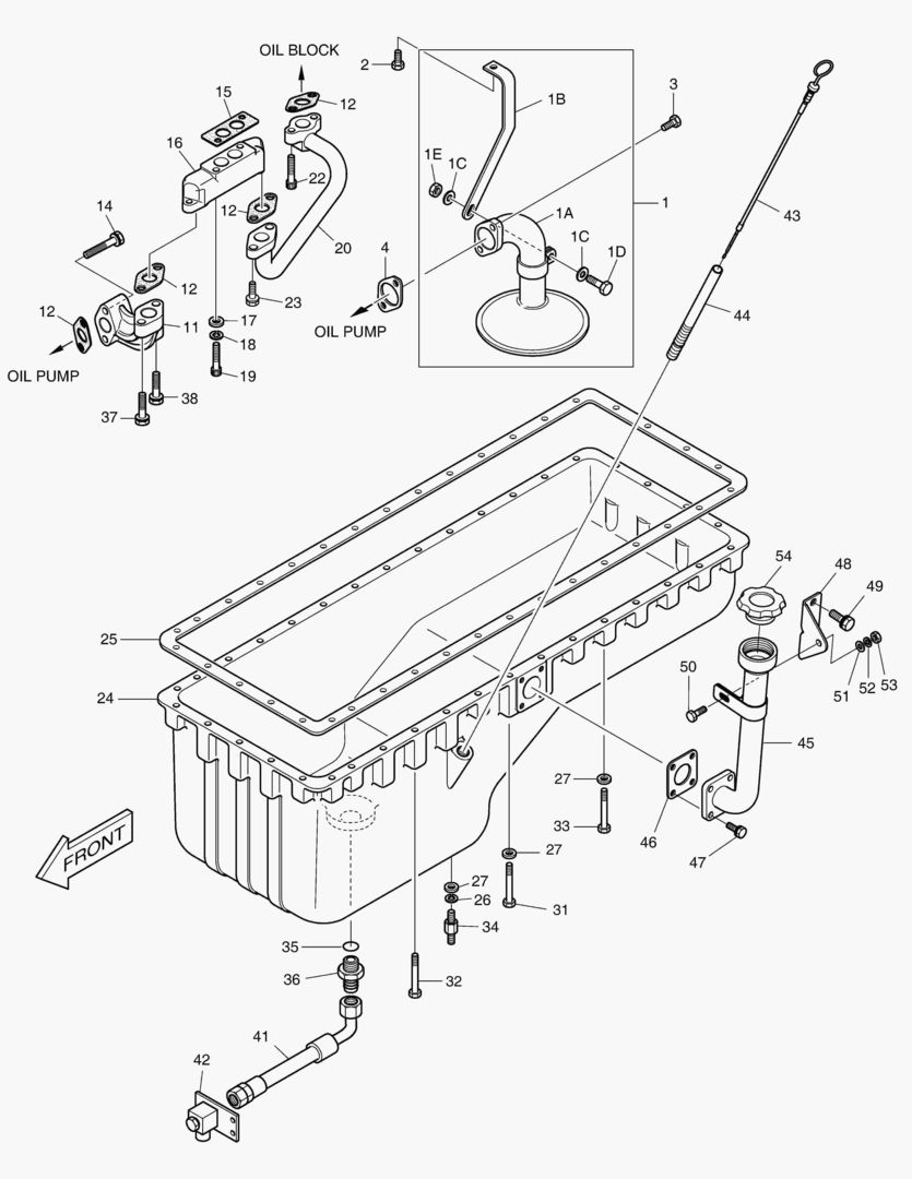 МАСЛЯНАЯ ТРУБКА - В ПОДДОНЕ КАРТЕРА