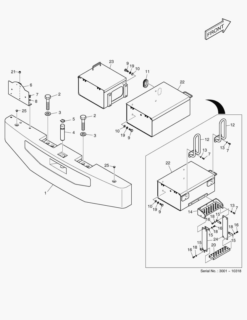 1320 COUNTER WEIGHT & BATTERY BOX