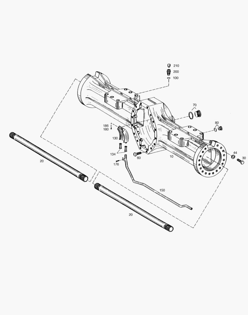 КАРТЕР ОСИ-ПЕРЕДНЯЯ ОСЬ