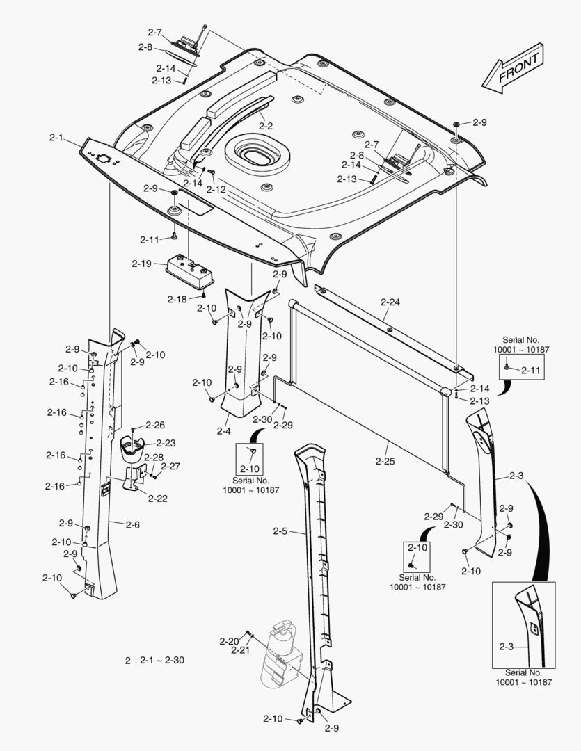 5750 CABIN(3) - INTERIOR SHEET(WITHOUT ROOF)