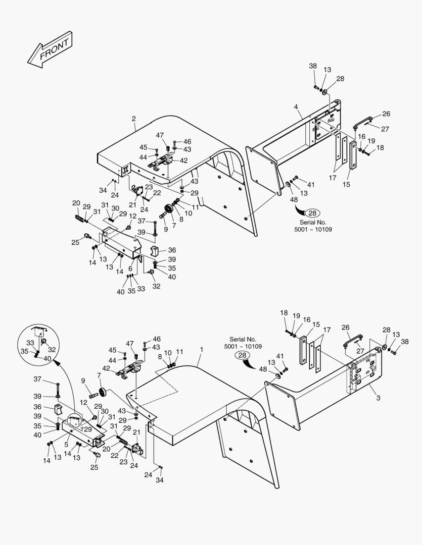 ЗАДНЕЕ КРЫЛО - БЕЗ ПРЕДОХРАНИТЕЛЯ