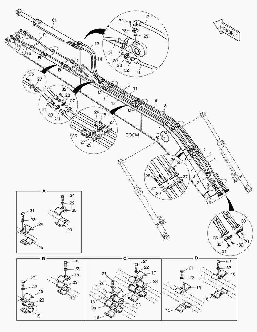 ГИДРОСИСТЕМА СТРЕЛЫ - СТРЕЛА 8.5 м