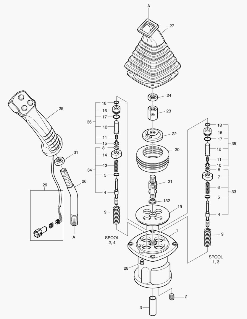 4360 JOYSTICK VALVE - ROPS