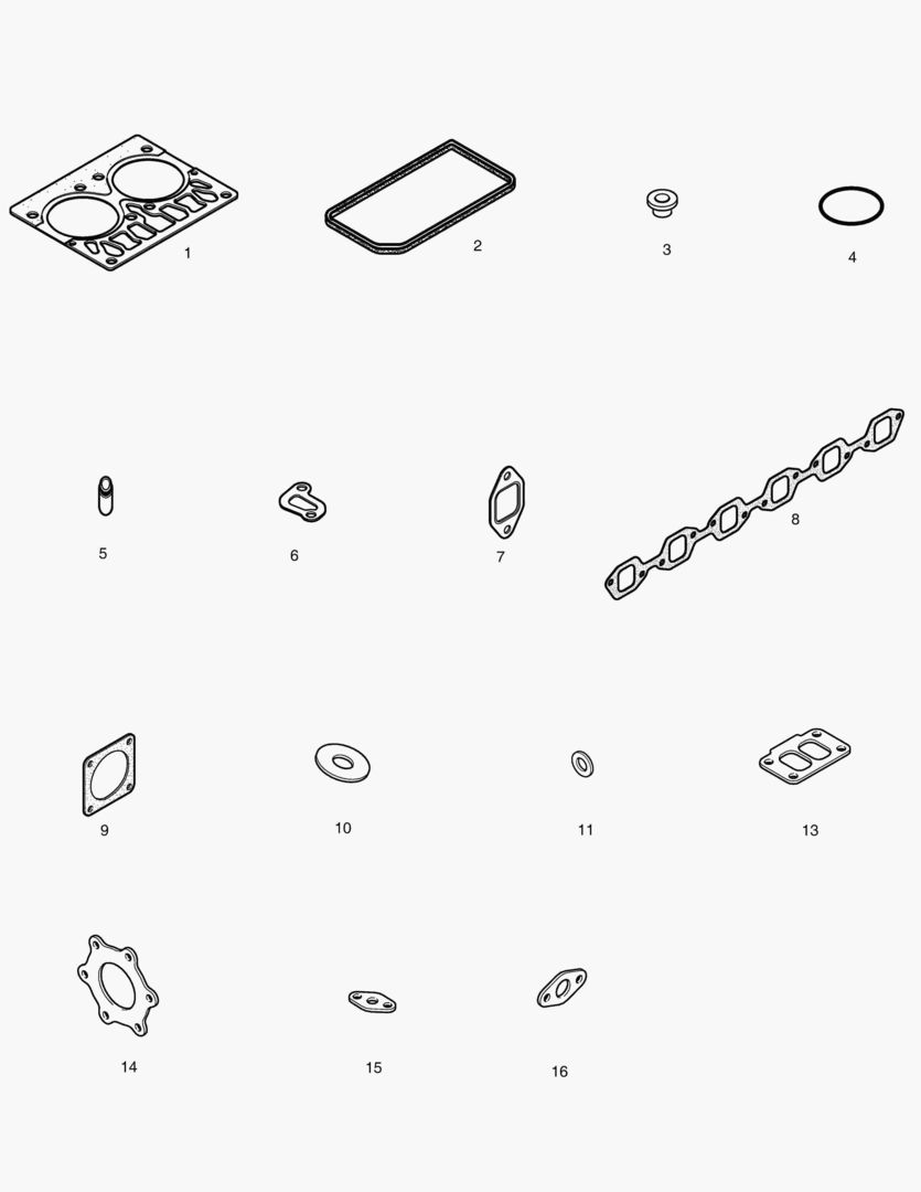 КОМПЛЕКТ ПРОКЛАДОК ДЛЯ КАПИТАЛЬНОГО РЕМОНТА-ВЕРХНИЙ