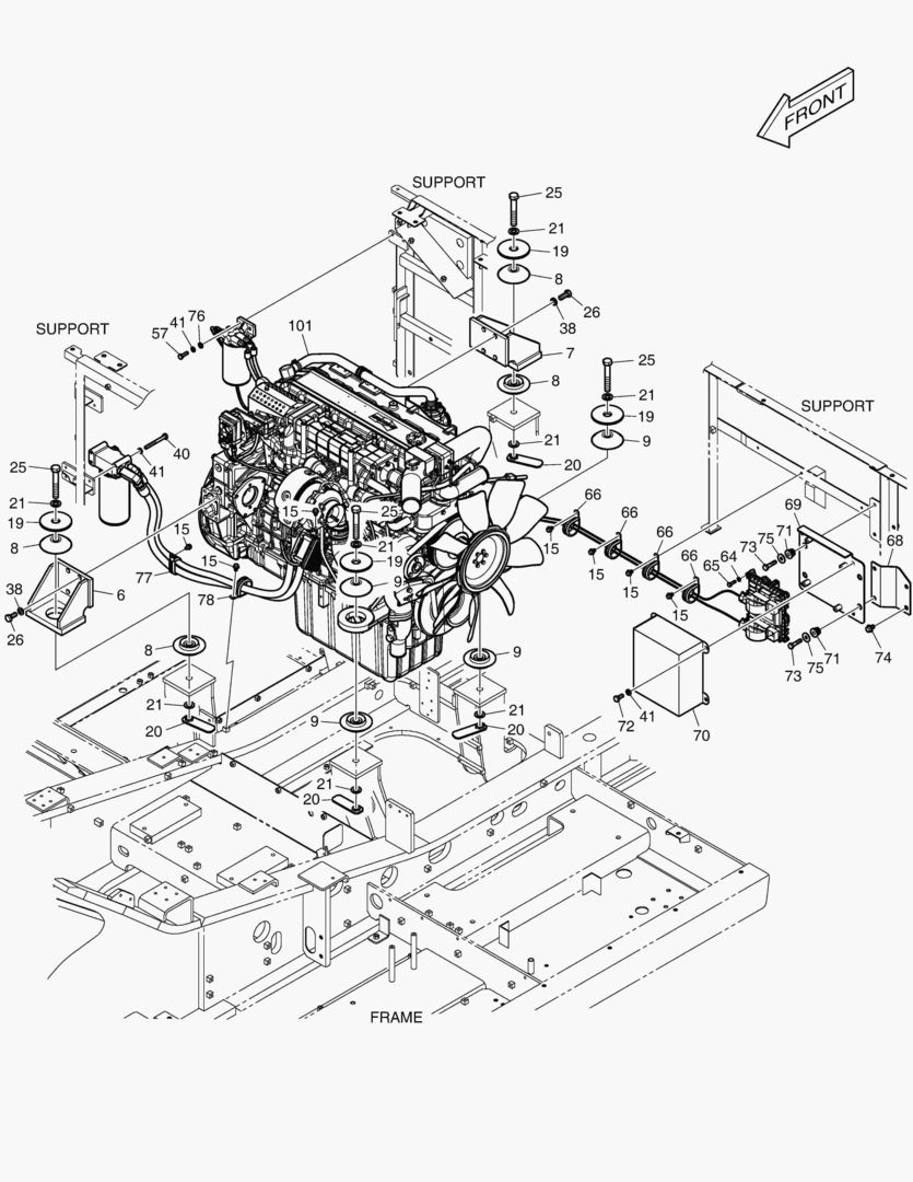 МОНТАЖ ДВИГАТЕЛЯ