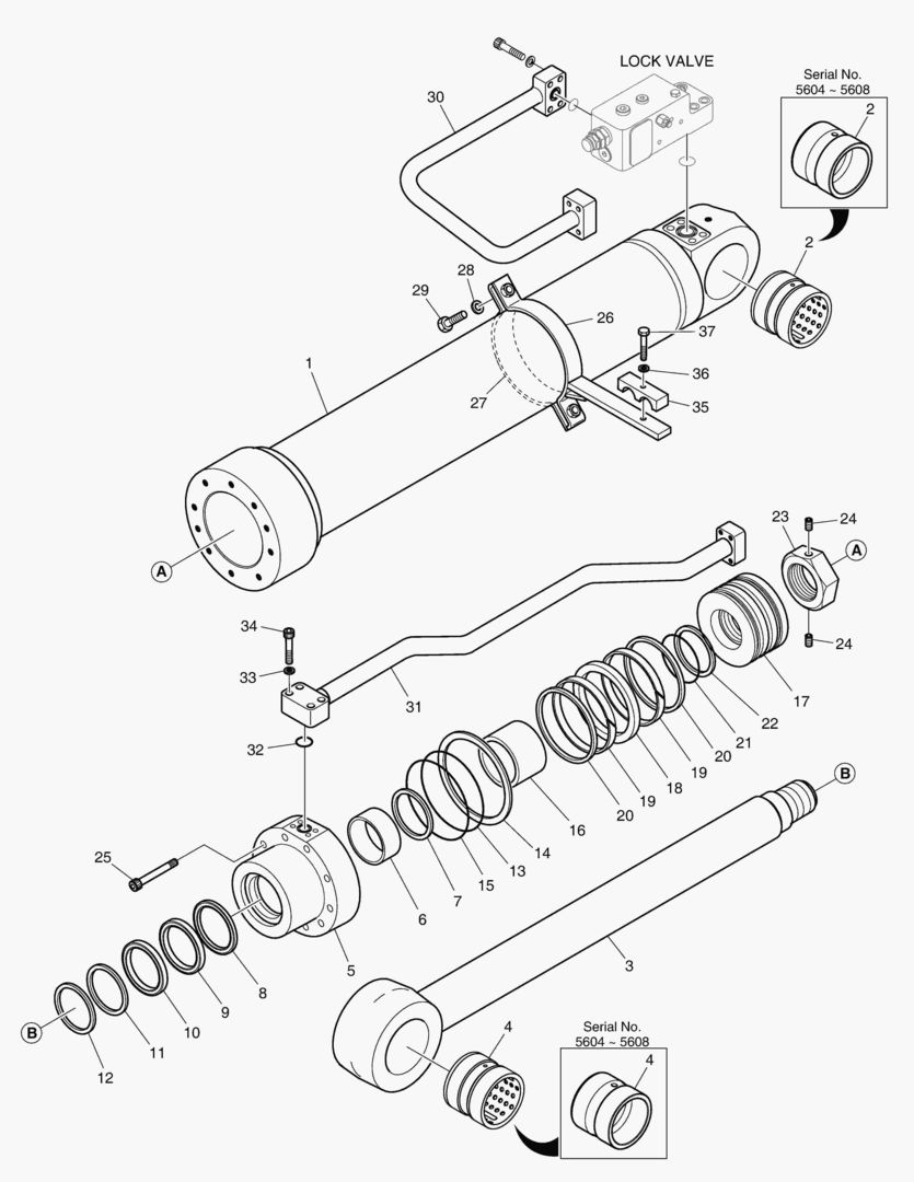 Спецтехника 4272 BOOM CYLINDER - L.H (LOCK VALVE) [5604~] - главное фото