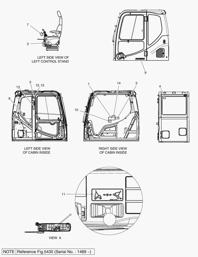 5150 NAME PLATE - CABIN(EUROPE) [1001~1468]