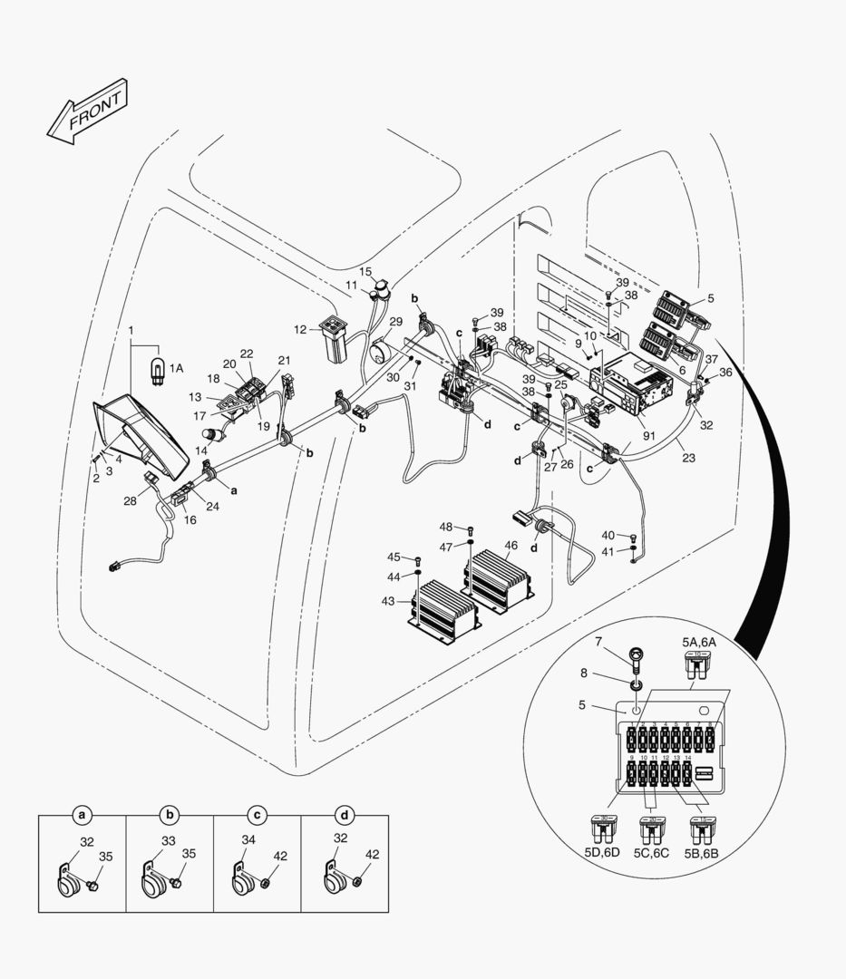 Спецтехника 1730 ELECTRIC PARTS - CABIN [5001~5017] - главное фото
