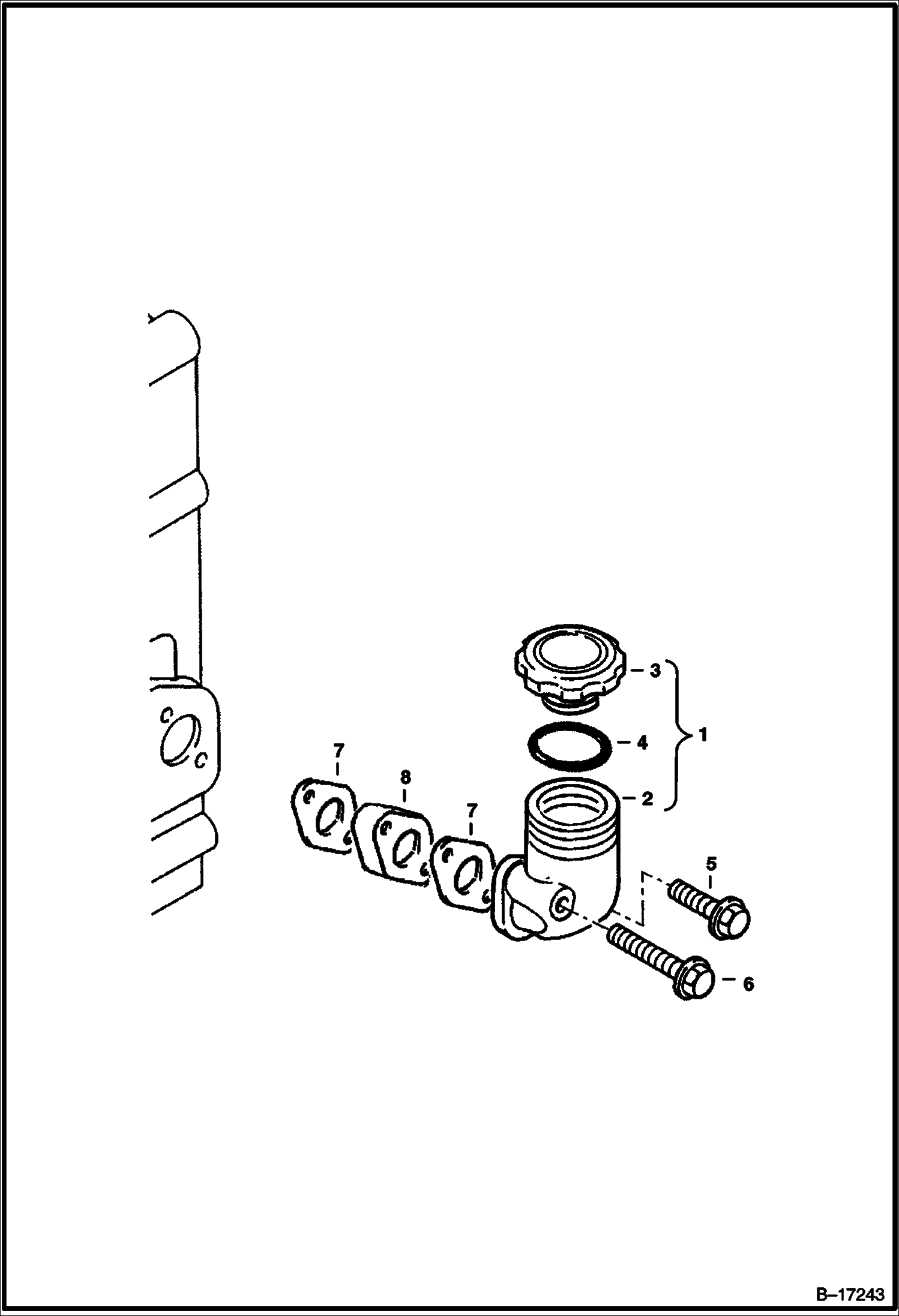 Схема МАСЛОЗАЛИВНАЯ ГОРЛОВИНА - КРЫШКА БЕНЗОБАКА