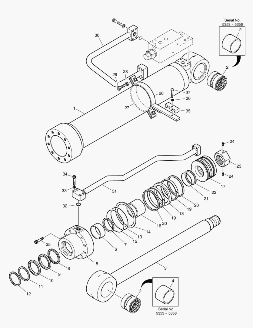 Спецтехника 4291 BOOM CYLINDER - L.H (LOCK VALVE) [5353~] - главное фото