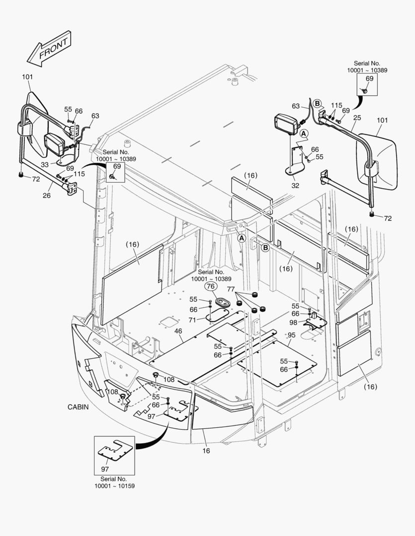 5760 CABIN(2) - BODY(WITHOUT ROOF)