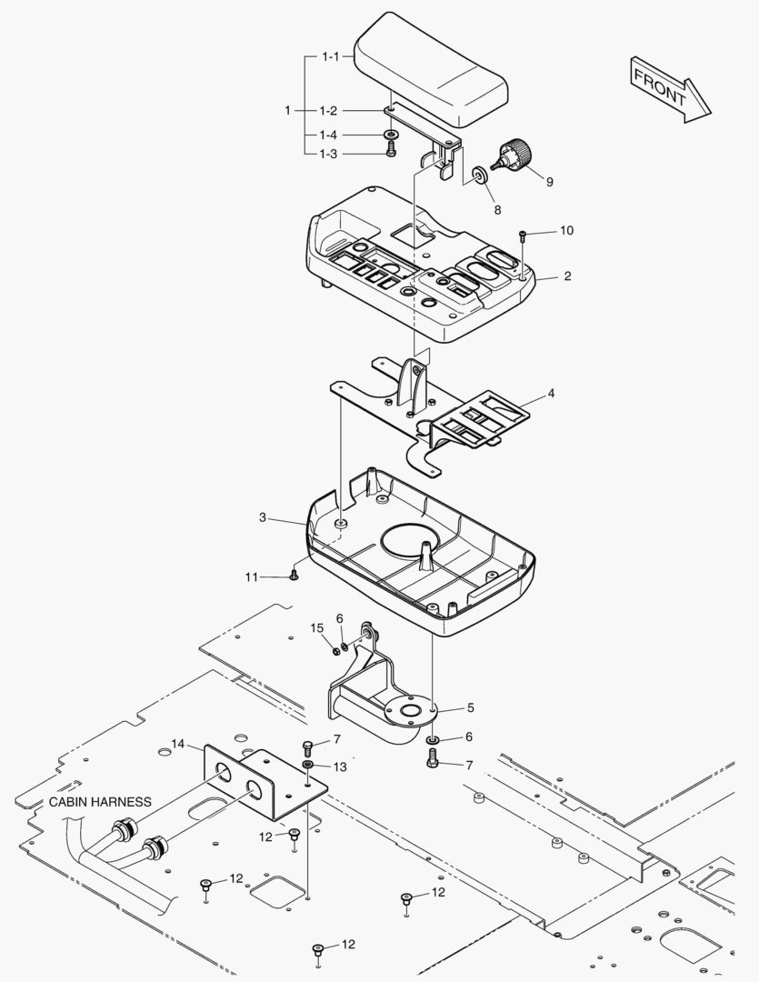ПУЛЬТ УПРАВЛЕНИЯ-ТРИ РЫЧАГА(ЭЛЕКТРИКА)