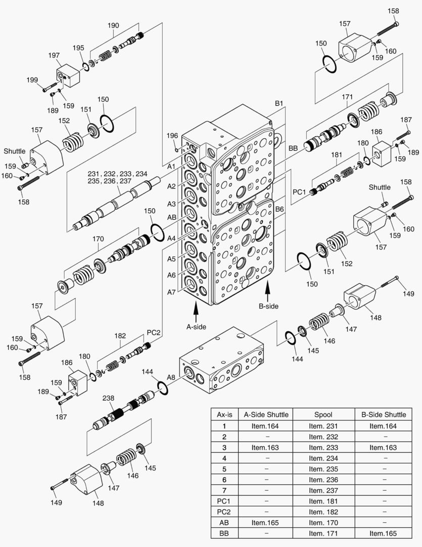 Спецтехника 4260 CONTROL VALVE(2) - SPOOL(ARTI) - главное фото