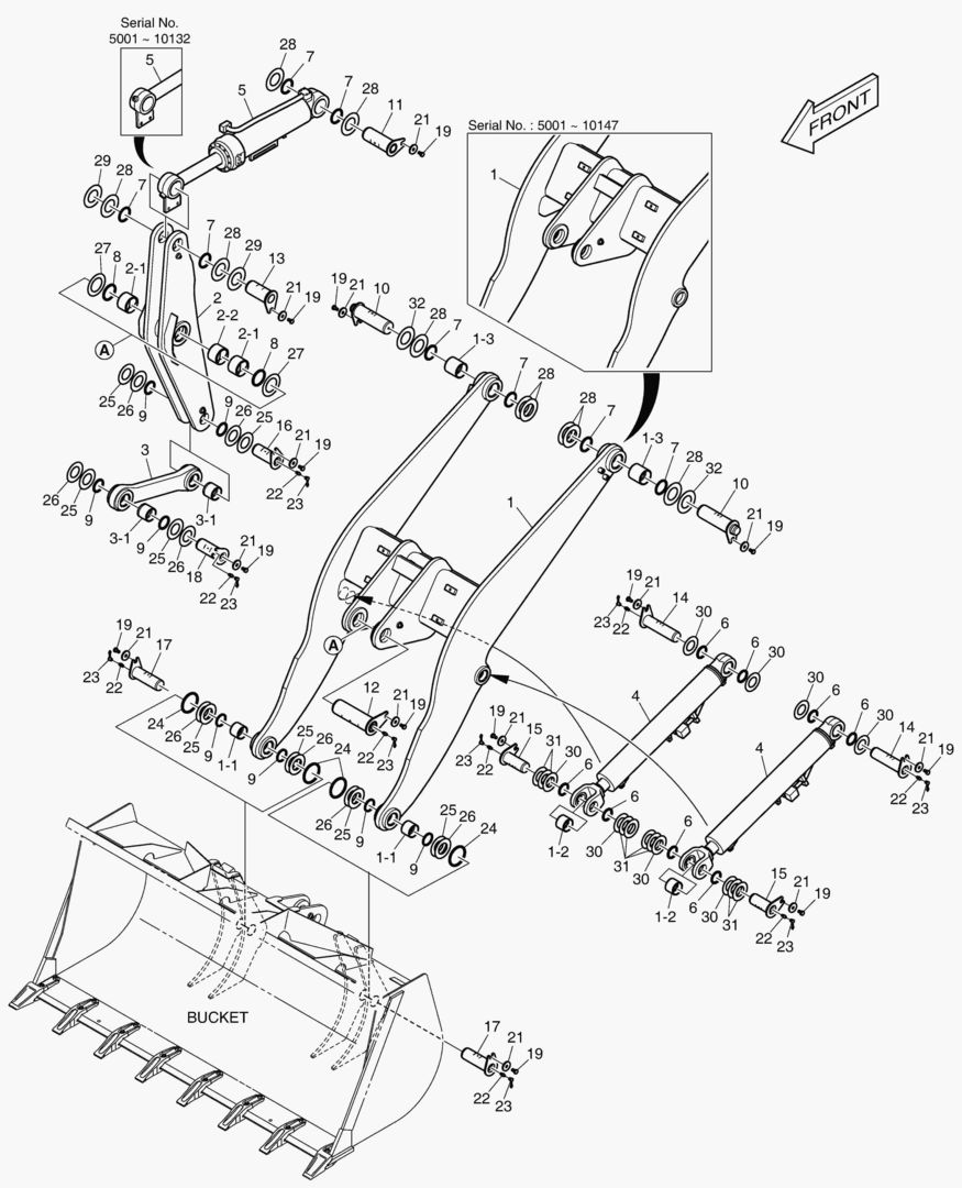РУКОЯТЬ ПОГРУЗЧИКА В СБОРЕ