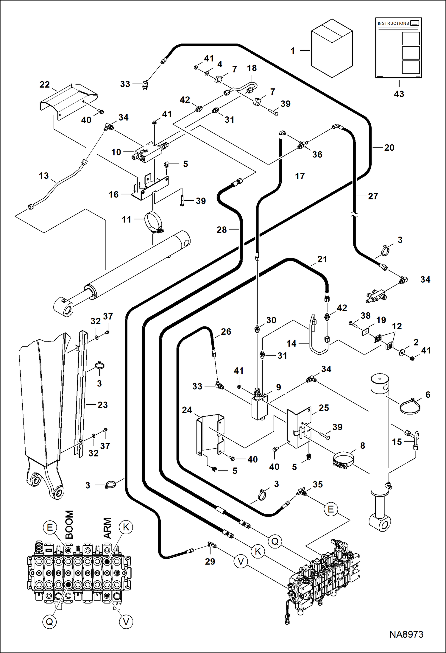 Схема КОМПЛЕКТ УСТРОЙСТВ УДЕРЖАНИЯ НАГРУЗКИ (РУКОЯТЬ)