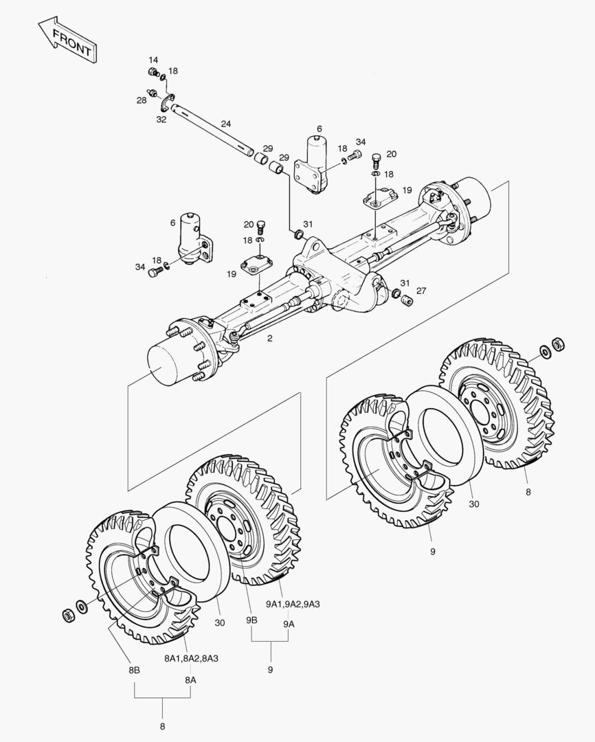 Спецтехника 2105 POWER TRAIN(1)-FRONT AXLE [1147~] - главное фото