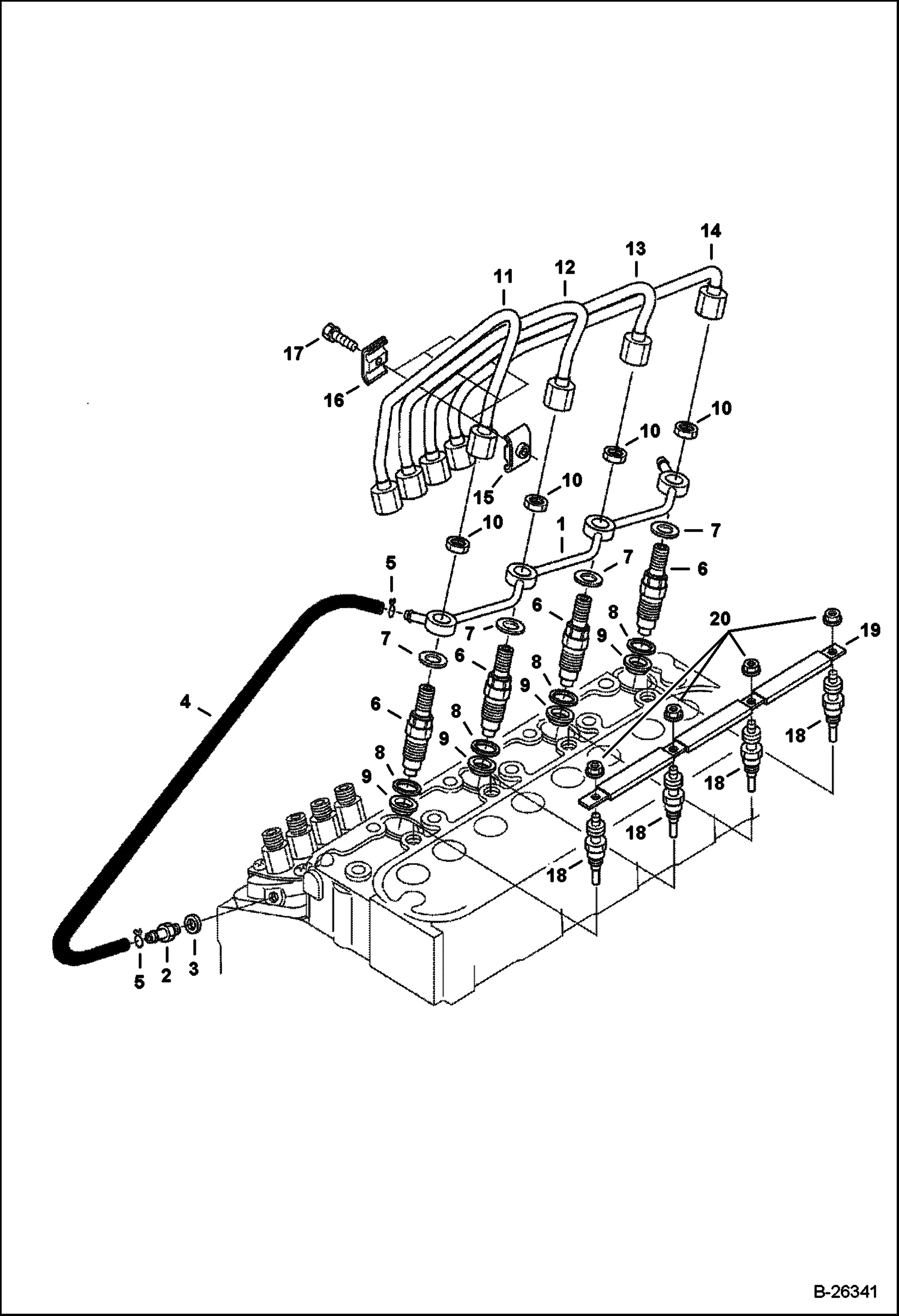ДЕРЖАТЕЛЬ ФОРСУНКИ И ЗАПАЛЬНАЯ СВЕЧА