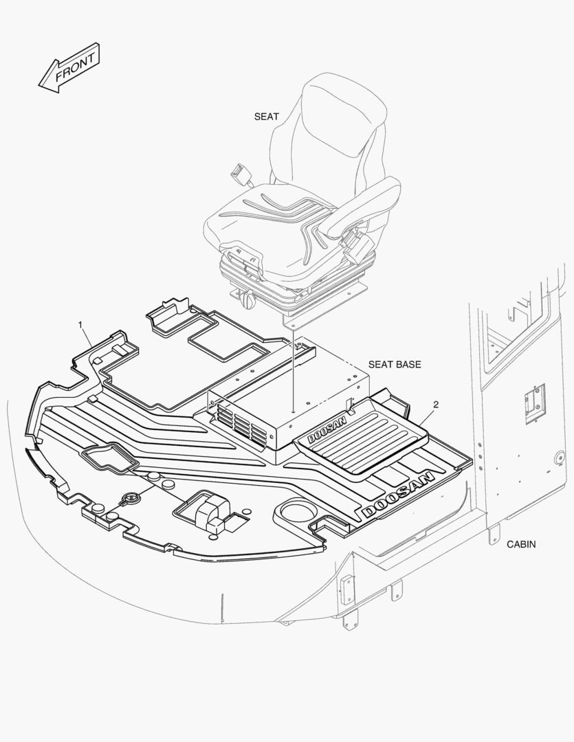 КОВРИК НА ПОЛУ КУЗОВА