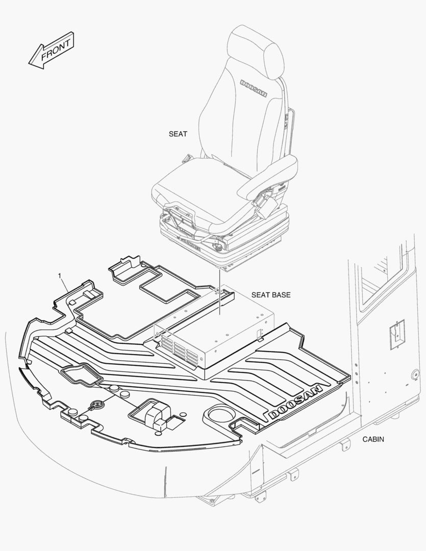 КОВРИК НА ПОЛУ КУЗОВА
