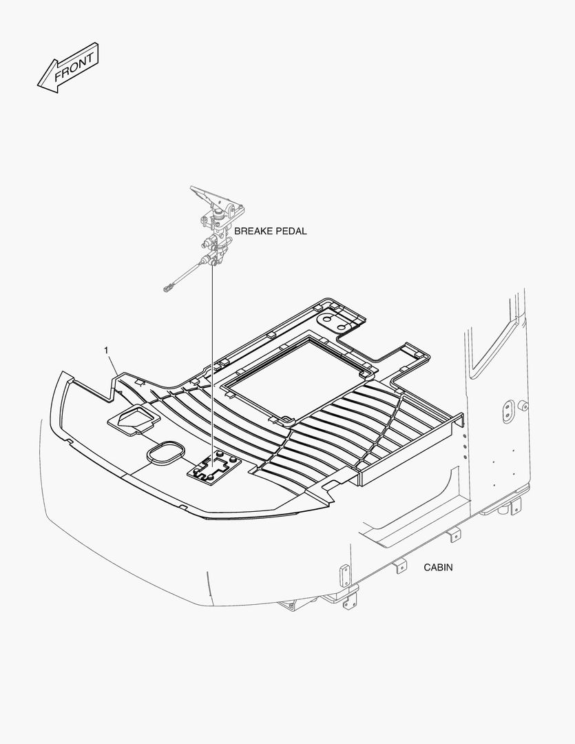 O AUXILIARY BRAKE PEDAL [11056~]