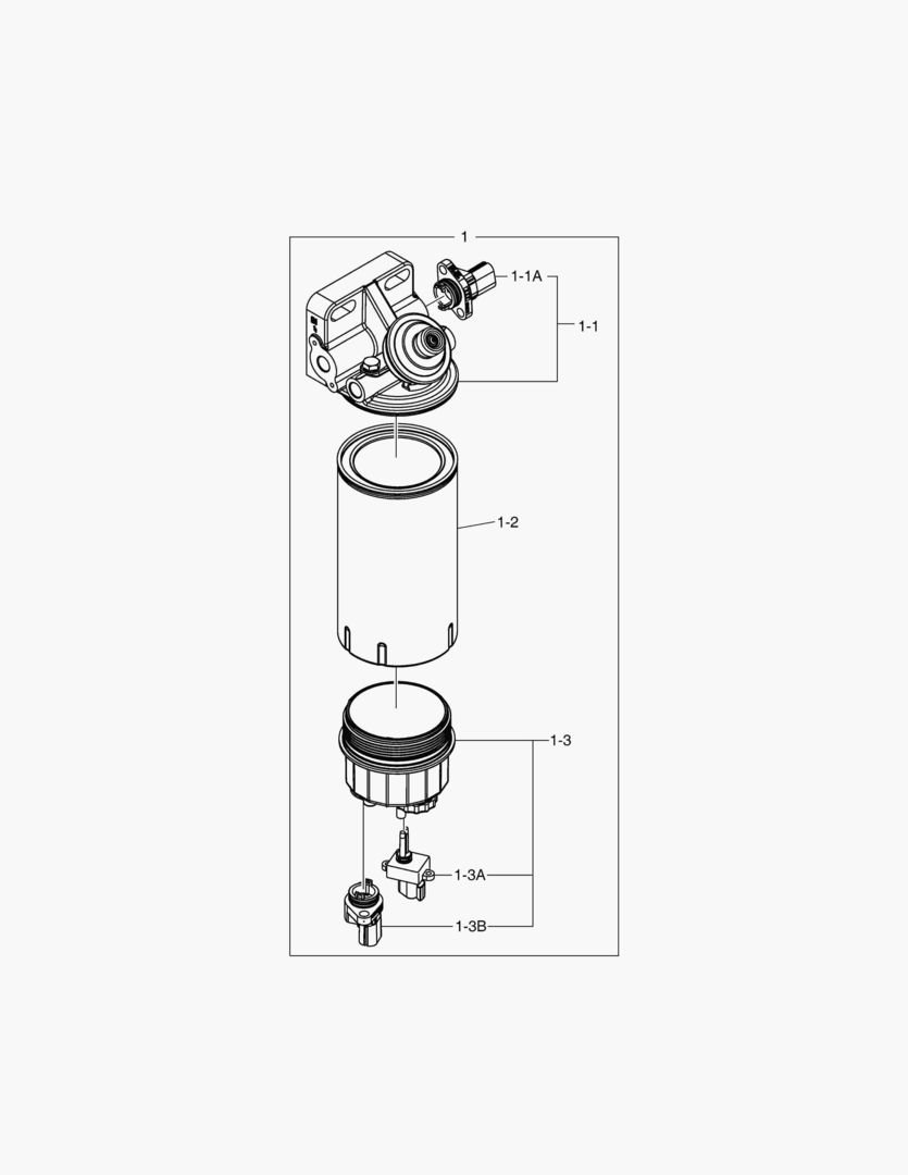 6110 FUEL FILTER - WITH BOWL & HEAD HEATER