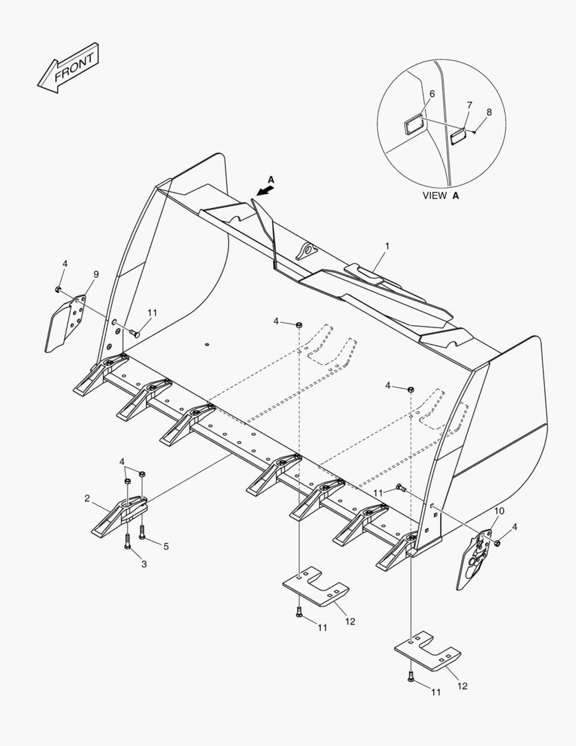 5640 BUCKET - 4.5гЋҐ - TOOTH(MH)