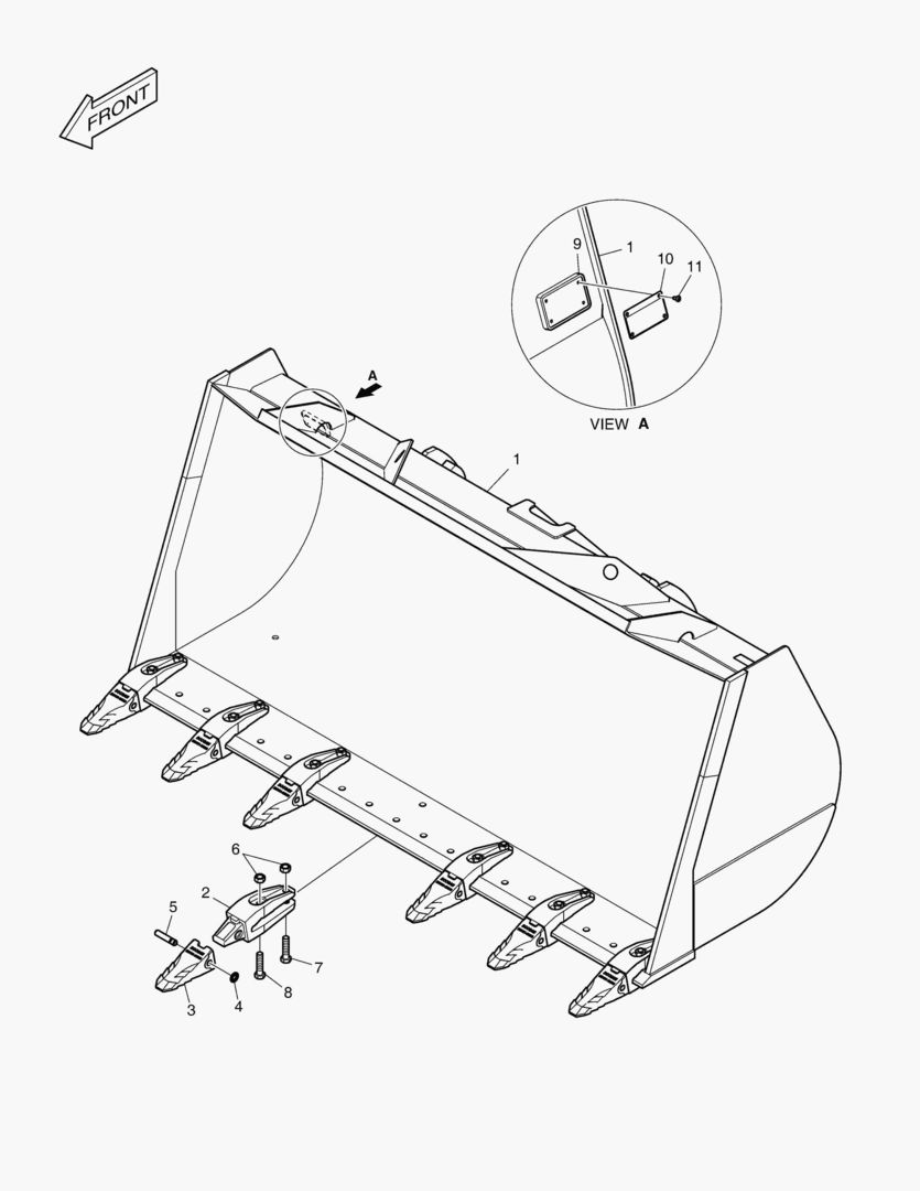 5180 BUCKET-2.7гЋҐ TOOTH