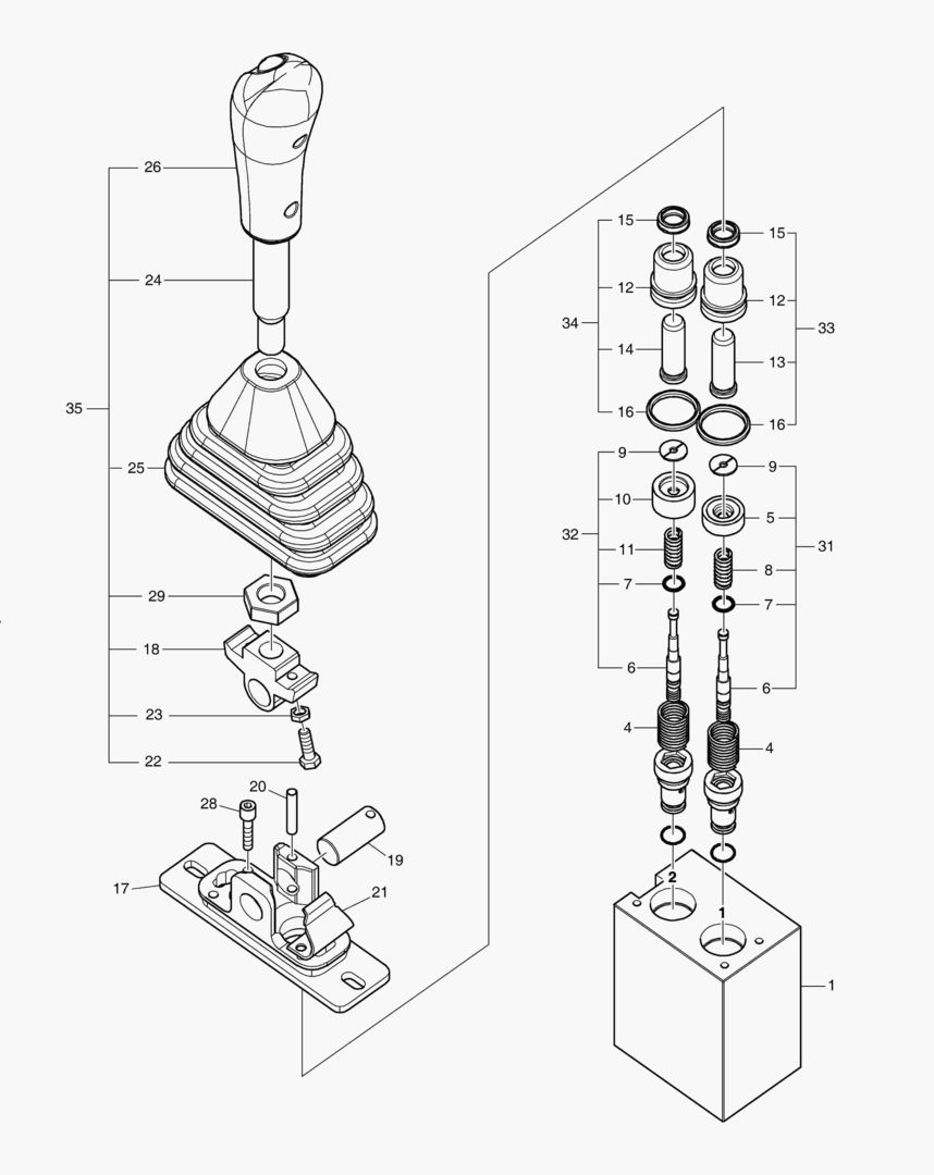 4290 JOYSTICK VALVE - DOZER