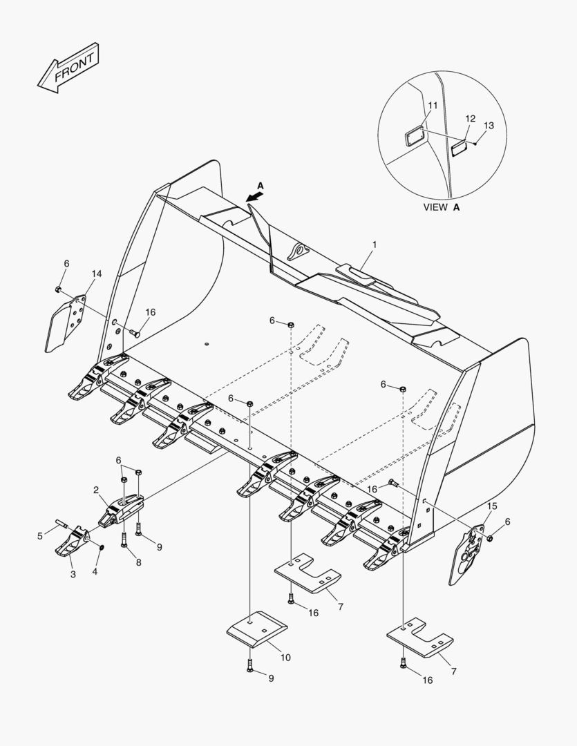 5600 BUCKET - 4.1гЋҐ - TOOTH(MH)