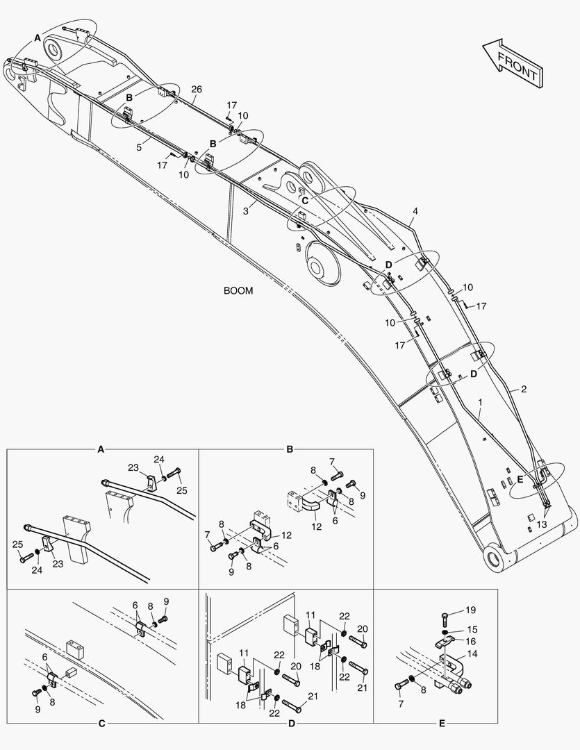 ГИДРОСИСТЕМА СТРЕЛЫ - ВРАЩАЮЩИЙСЯ
