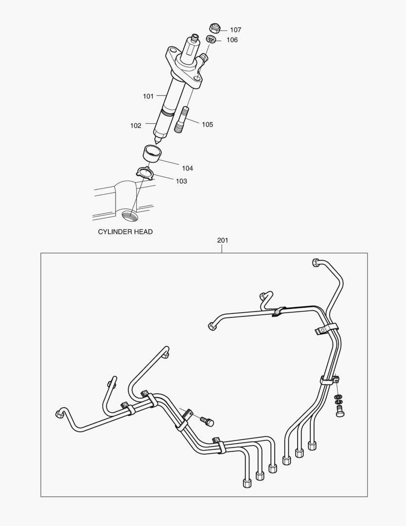 024 INJECTION NOZZLE & PIPE