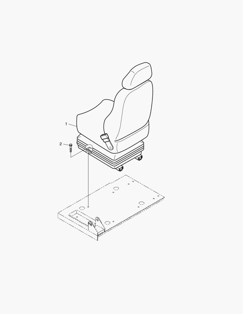 1403 SEAT MOUNTING-EXCEPT EUROPE & U.S.A [489~]