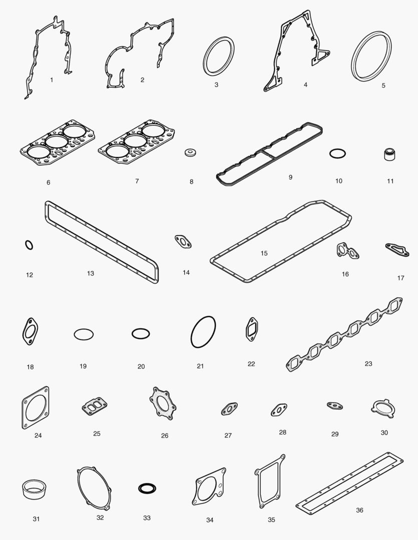 КОМПЛЕКТ ПРОКЛАДОК ДЛЯ КАПИТАЛЬНОГО РЕМОНТА-ВСЕ