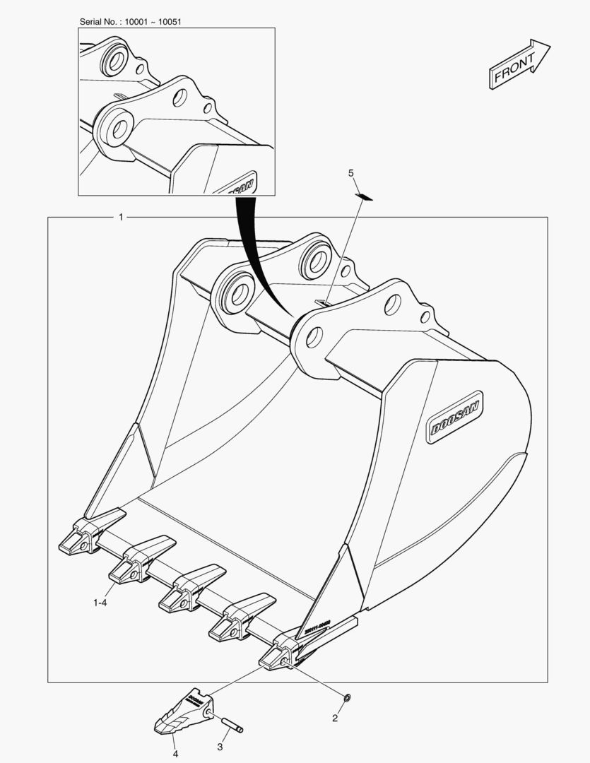 7090 BUCKET ASS`Y - 2.14mВі - H CLASS
