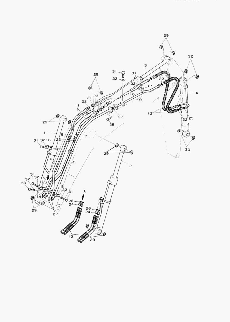 Схема ПЕРЕДНИЙ ТРУБОПРОВОД-ОПЦИЯ