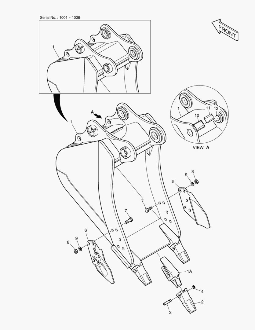 6830 BUCKET ASS`Y - 0.51mВі