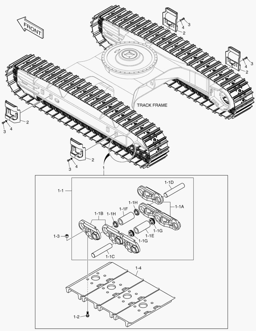 6210 TRACK SHOE ASS`Y - 600G(DOUBLE)