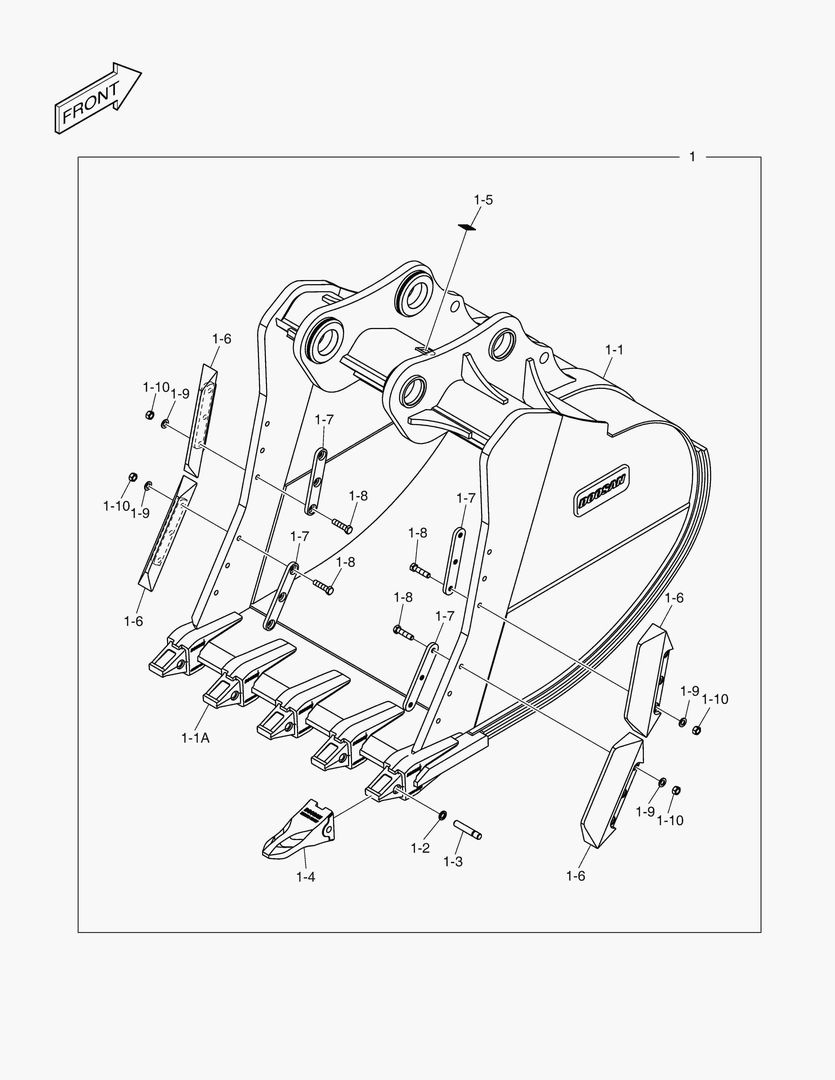 Схема 7242 BUCKET ASS`Y - 5.24mВі - S CLASS [5134~]