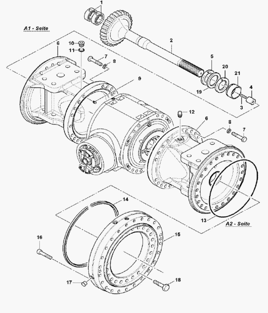G090-10 AXLE BEAM ASS`Y [~730067]