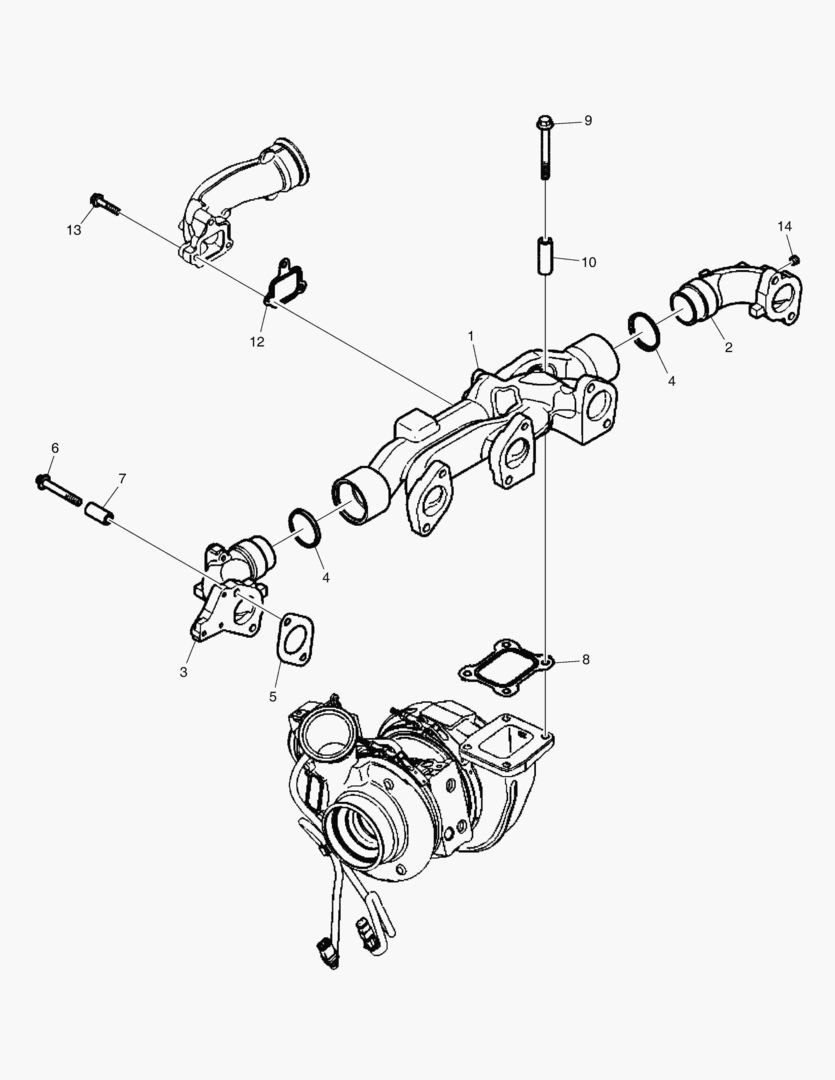 018 EXHAUST MANIFOLD,EGR