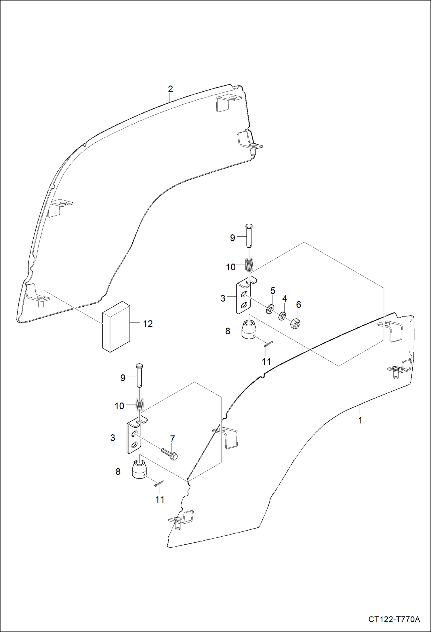Схема КАПОТ (СТОРОНЫ)