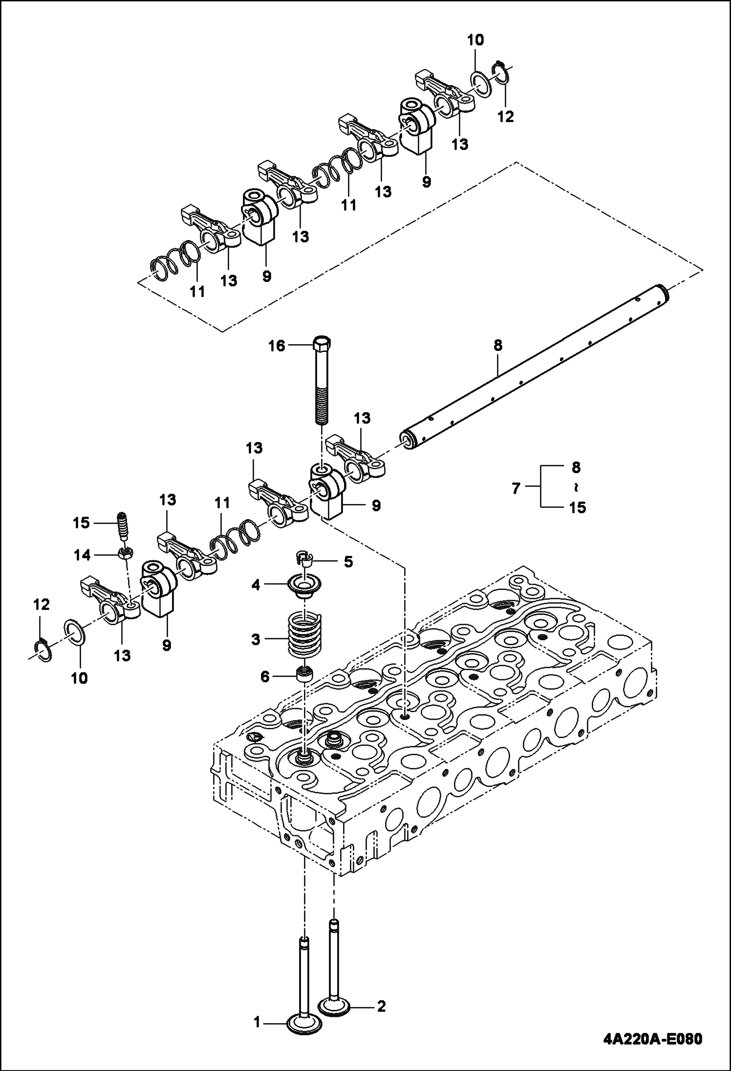 ПЛЕЧО КОРОМЫСЛА КЛАПАНА В СБОРЕ