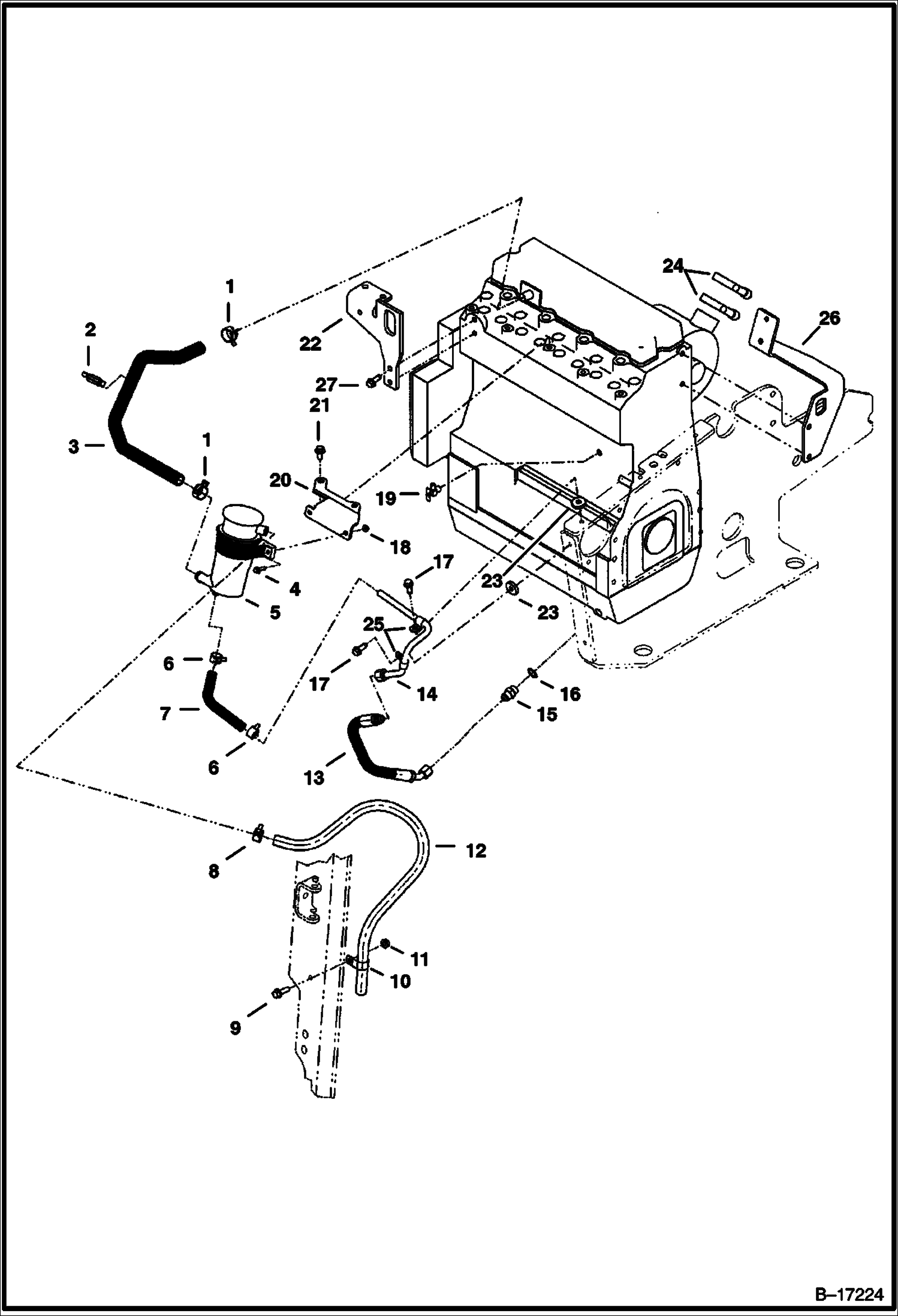 Схема ДВИГАТЕЛЬ И КРЕПЕЖНЫЕ ДЕТАЛИ