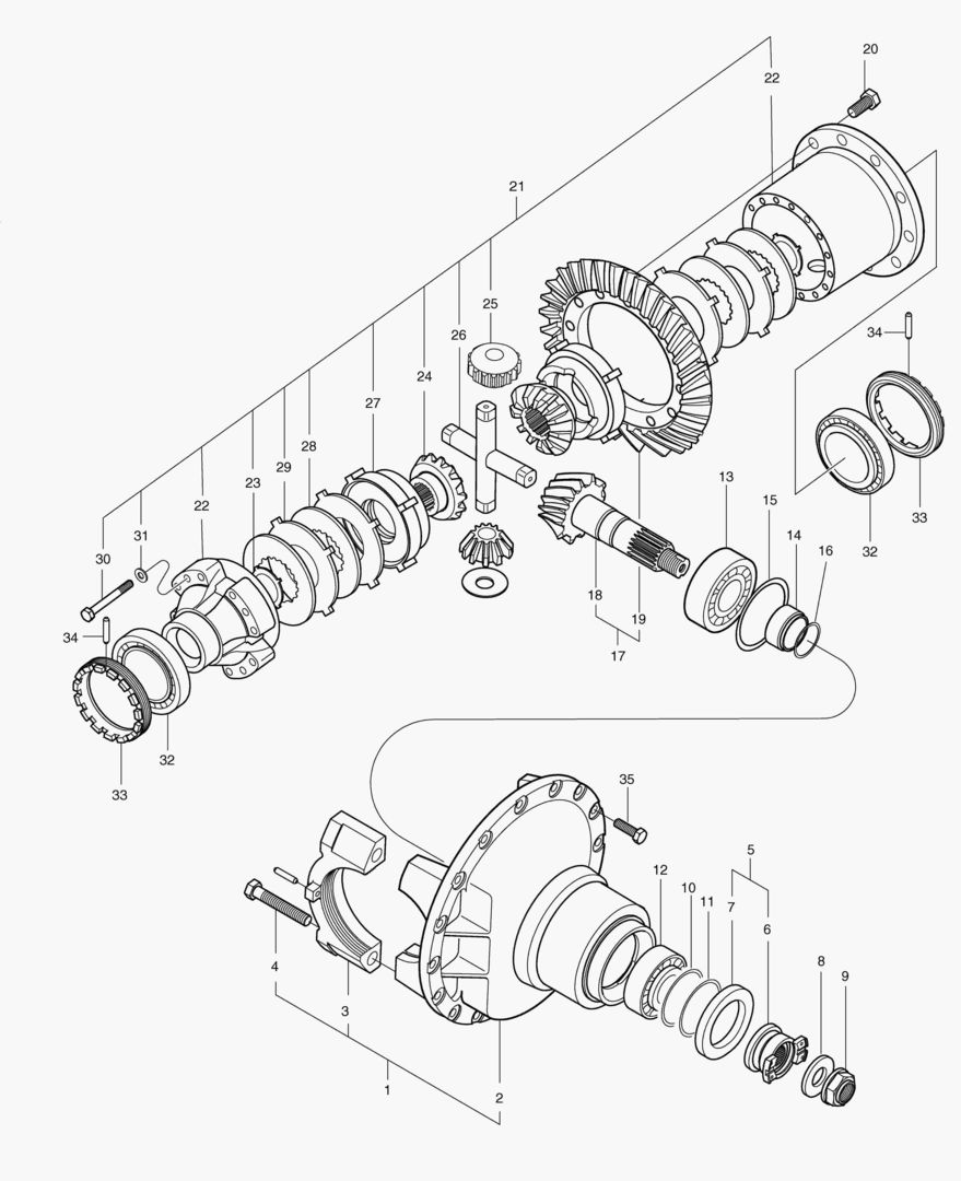 ПЕРЕДНИИ ШЕСТЕРНИ ДИФФЕРЕНЦИАЛА-ОПЦИЯ