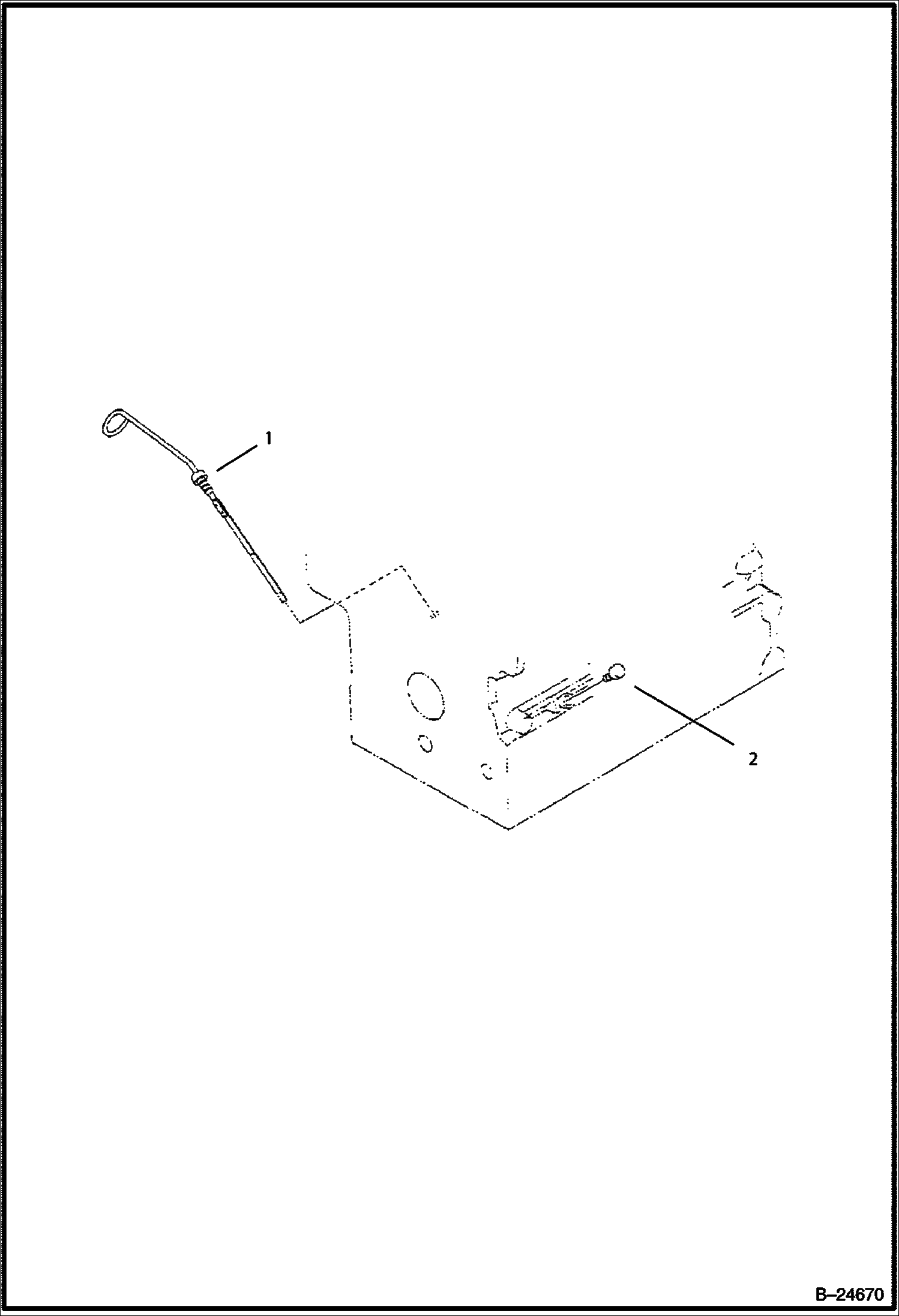 ЩУП ДЛЯ ПРОВЕРКИ УРОВНЯ МАСЛА И НАПРАВЛЯЮЩАЯ ВТУЛКА