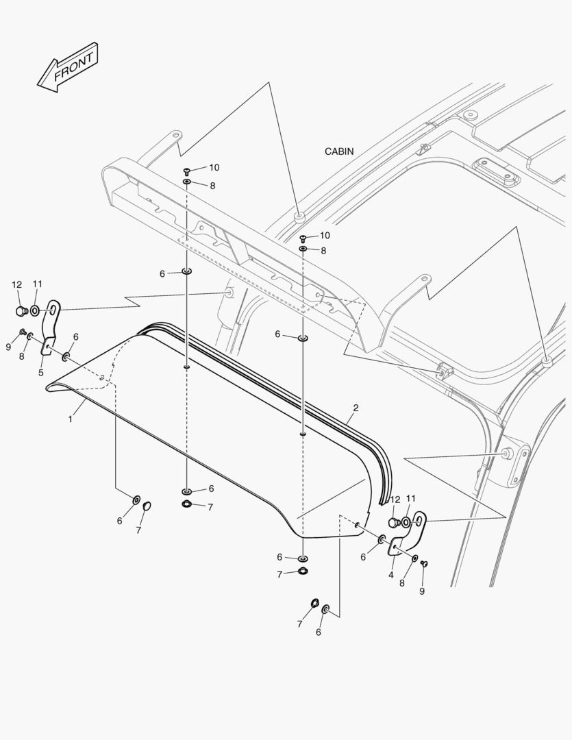Спецтехника 6320 RAIN SHIELD & LAMP MOUNTING - главное фото