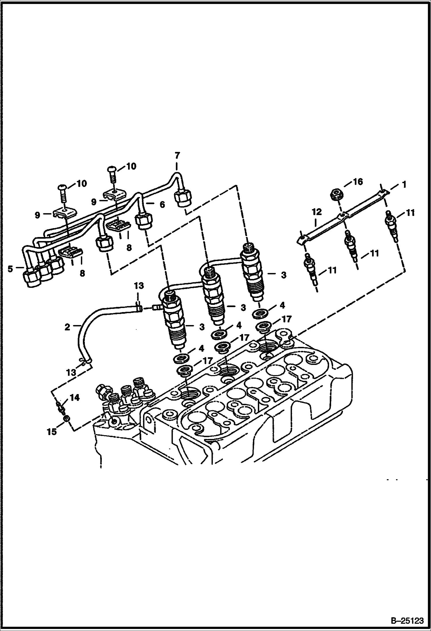 Схема СОПЛО ФОРСУНКИ (KUBOTA D722-E2B-BC-1)